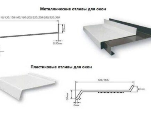отливы для окон
